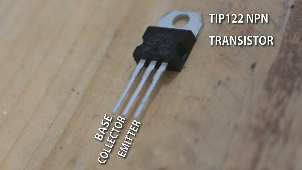 Arduino TIP122 DC MOTOR CONTROL