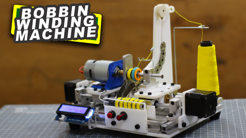 Arduino based bobbin winding machine