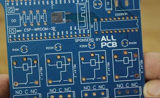PCB For ESP32 IOT based Home Automation Project
