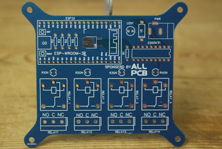 PCB For ESP32 IOT based Home Automation Project